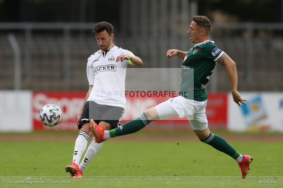 Martin Thomann, Christoph Schulz, Willy-Sachs-Stadion, Schweinfurt, 08.06.2021, BFV, sport, action, Fussball, Deutschland, Juni 2021, Trostrunde, Ligapokal, Finale, Regionalliga Bayern, SVW, FC05, SV Wacker Burghausen, 1. FC Schweinfurt 05 - Bild-ID: 2295364