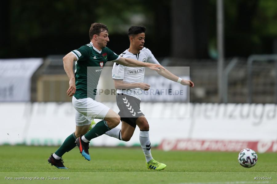 Andre Leipold, Philipp Maier, Willy-Sachs-Stadion, Schweinfurt, 08.06.2021, BFV, sport, action, Fussball, Deutschland, Juni 2021, Trostrunde, Ligapokal, Finale, Regionalliga Bayern, SVW, FC05, SV Wacker Burghausen, 1. FC Schweinfurt 05 - Bild-ID: 2295366