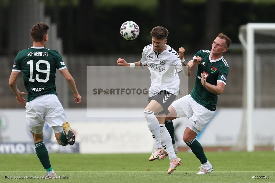 Nicholas Helmbrecht, Willy-Sachs-Stadion, Schweinfurt, 08.06.2021, BFV, sport, action, Fussball, Deutschland, Juni 2021, Trostrunde, Ligapokal, Finale, Regionalliga Bayern, SVW, FC05, SV Wacker Burghausen, 1. FC Schweinfurt 05 - Bild-ID: 2295383