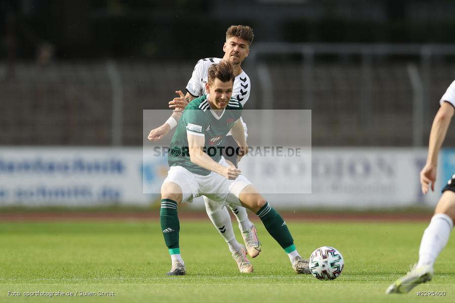 Nicolas Pfarr, Nicholas Helmbrecht, Willy-Sachs-Stadion, Schweinfurt, 08.06.2021, BFV, sport, action, Fussball, Deutschland, Juni 2021, Trostrunde, Ligapokal, Finale, Regionalliga Bayern, SVW, FC05, SV Wacker Burghausen, 1. FC Schweinfurt 05 - Bild-ID: 2295400