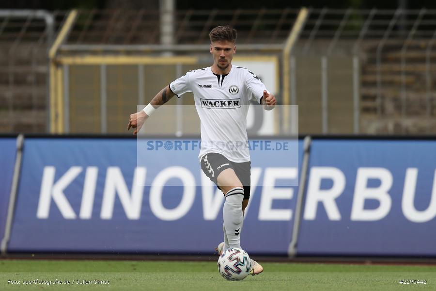 Nicholas Helmbrecht, Willy-Sachs-Stadion, Schweinfurt, 08.06.2021, BFV, sport, action, Fussball, Deutschland, Juni 2021, Trostrunde, Ligapokal, Finale, Regionalliga Bayern, SVW, FC05, SV Wacker Burghausen, 1. FC Schweinfurt 05 - Bild-ID: 2295442