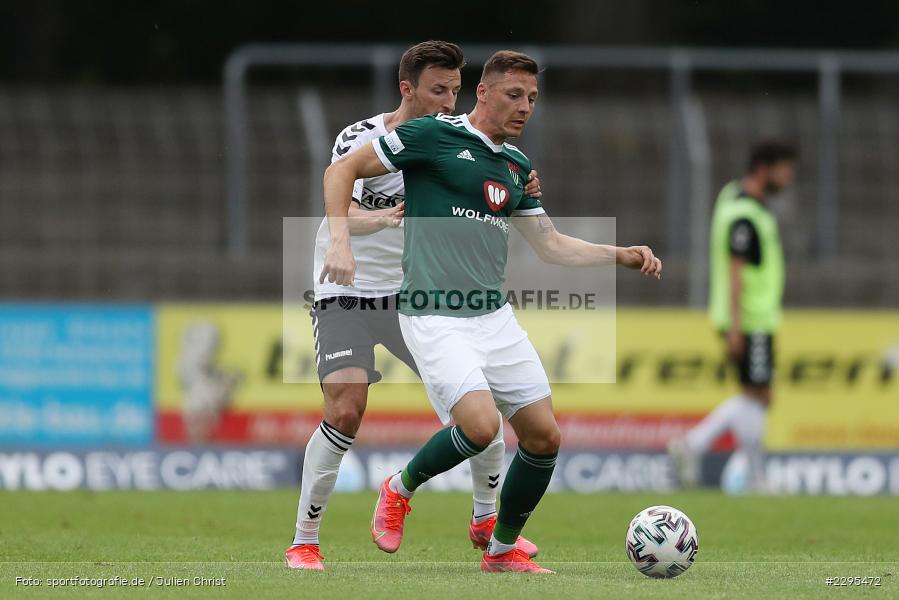 Martin Thomann, Willy-Sachs-Stadion, Schweinfurt, 08.06.2021, BFV, sport, action, Fussball, Deutschland, Juni 2021, Trostrunde, Ligapokal, Finale, Regionalliga Bayern, SVW, FC05, SV Wacker Burghausen, 1. FC Schweinfurt 05 - Bild-ID: 2295472