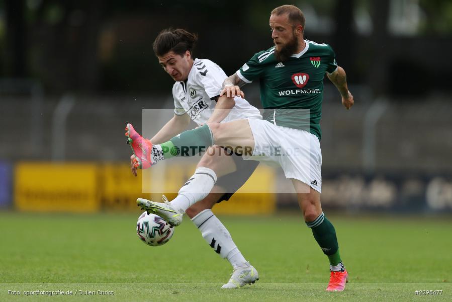 Georgios Spanoudakis, Willy-Sachs-Stadion, Schweinfurt, 08.06.2021, BFV, sport, action, Fussball, Deutschland, Juni 2021, Trostrunde, Ligapokal, Finale, Regionalliga Bayern, SVW, FC05, SV Wacker Burghausen, 1. FC Schweinfurt 05 - Bild-ID: 2295477
