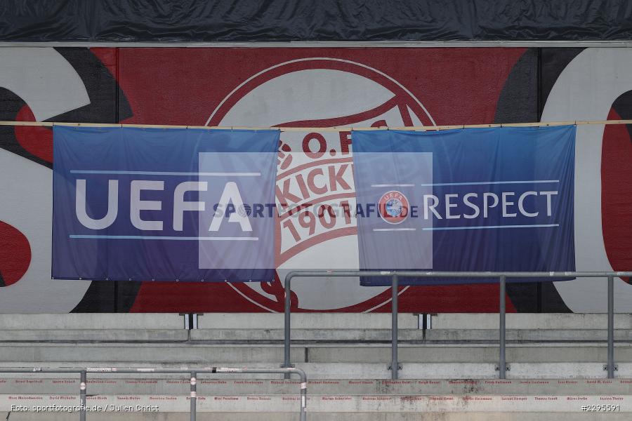 OFC, Symbolbild, Flagge, Fahne, UEFA Respect, Stadion am Bieberer Berg, 15.06.2021, DFB, sport, action, Fussball, Juni 2021, Germany, Bieberer Berg, CHI, GER, Offenbach, Frauen-Länderspiel, Länderspiel, Chile, Deutschland - Bild-ID: 2295591