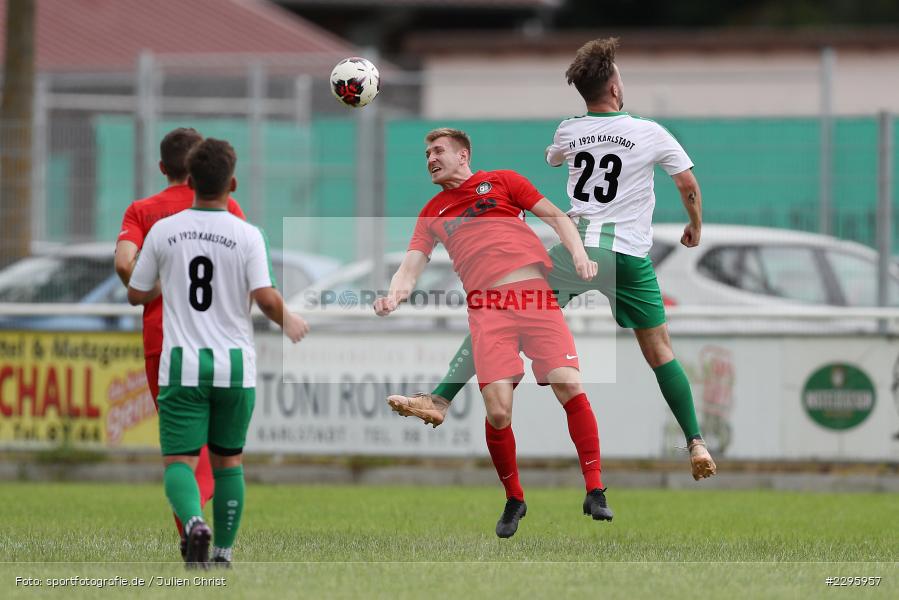 Luka Pernitschka, Marco Schiebel, Sportgelaende Am Baggertsweg, Karlstadt, 20.06.2021, Freundschaftsspiele, BFV, sport, action, Fussball, Deutschland, Juni 2021, Saison 2021/2022, TUS, FVK, TuS Frammersbach, FV Karlstadt - Bild-ID: 2295957