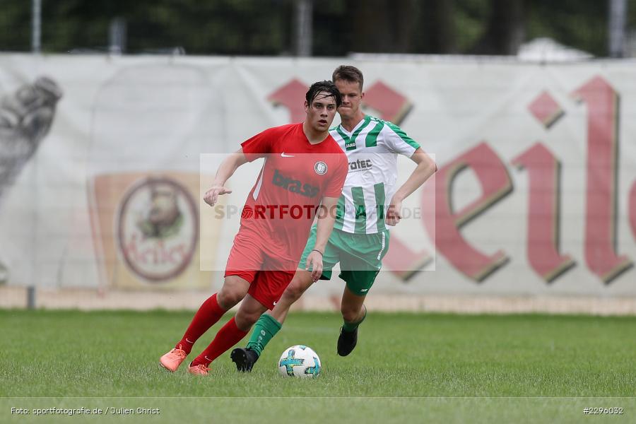 Luca Röder, Maurice Matreux, Sportgelaende Am Baggertsweg, Karlstadt, 20.06.2021, Freundschaftsspiele, BFV, sport, action, Fussball, Deutschland, Juni 2021, Saison 2021/2022, TUS, FVK, TuS Frammersbach, FV Karlstadt - Bild-ID: 2296032