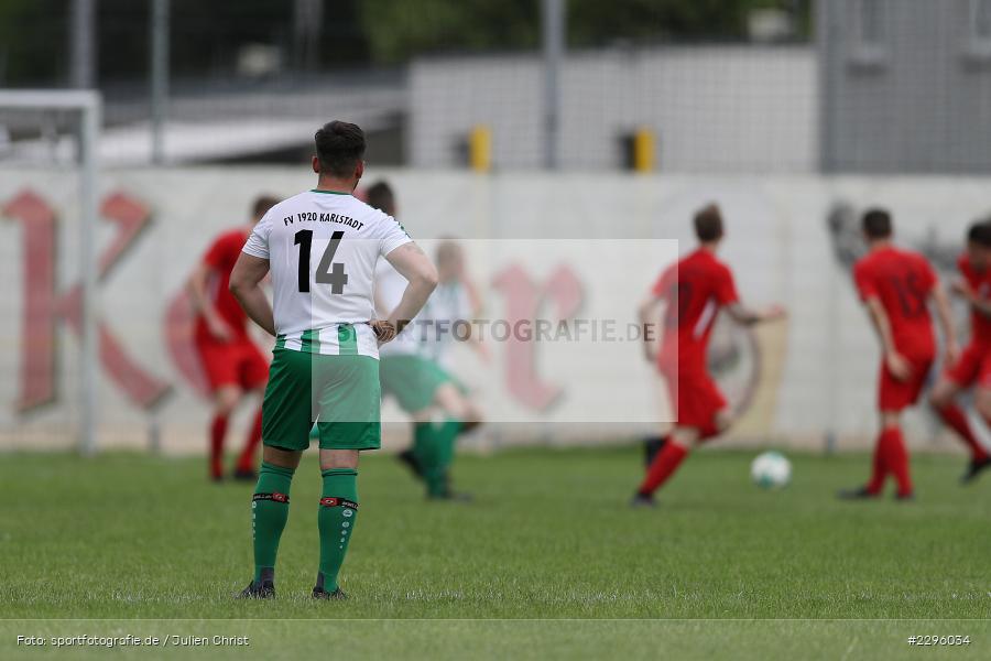 Rückennummer, Backside, Artur Kiefer, Sportgelaende Am Baggertsweg, Karlstadt, 20.06.2021, Freundschaftsspiele, BFV, sport, action, Fussball, Deutschland, Juni 2021, Saison 2021/2022, TUS, FVK, TuS Frammersbach, FV Karlstadt - Bild-ID: 2296034