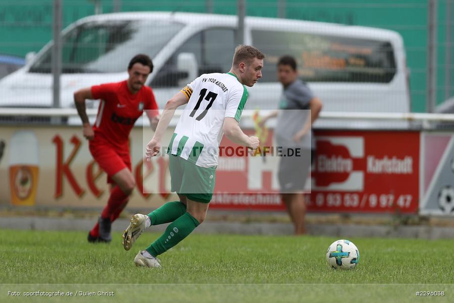 Tim Hofbauer, Sportgelaende Am Baggertsweg, Karlstadt, 20.06.2021, Freundschaftsspiele, BFV, sport, action, Fussball, Deutschland, Juni 2021, Saison 2021/2022, TUS, FVK, TuS Frammersbach, FV Karlstadt - Bild-ID: 2296038