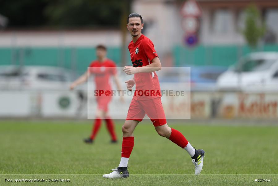 Dominik Elbert, Sportgelaende Am Baggertsweg, Karlstadt, 20.06.2021, Freundschaftsspiele, BFV, sport, action, Fussball, Deutschland, Juni 2021, Saison 2021/2022, TUS, FVK, TuS Frammersbach, FV Karlstadt - Bild-ID: 2296047