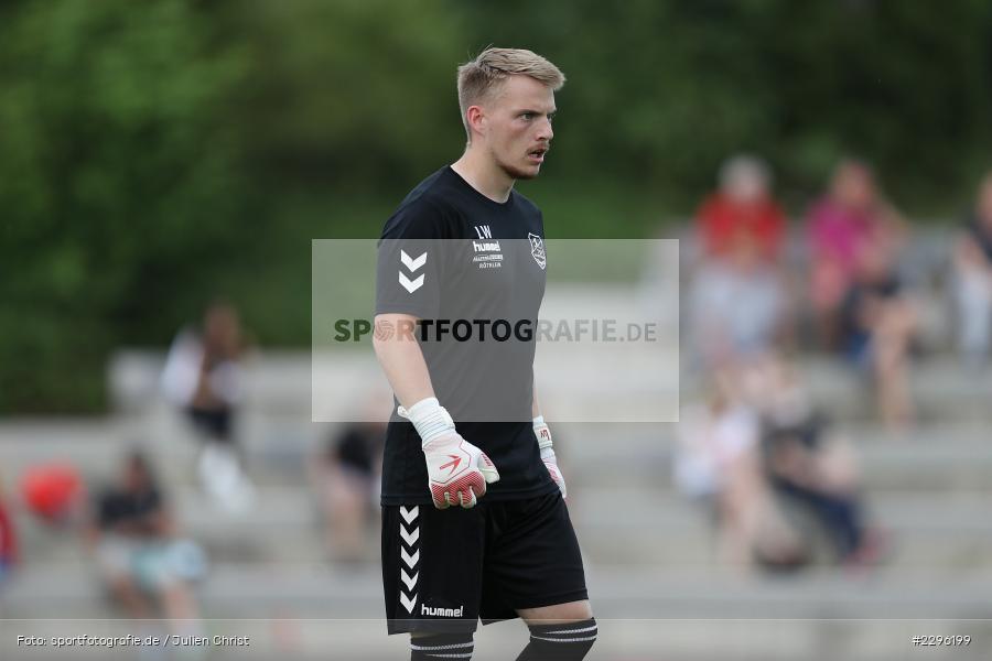 Lukas Wenzel, Sportplatz Am Sonnenstuhl, Randersacker, 23.06.2021, Freundschaftsspiele, Regionalliga Bayern, 3. Liga, DFB, sport, action, Fussball, Deutschland, Juni 2021, Saison 2021/2022, TSV, FWK, TSV Aubstadt, FC Würzburger Kickers - Bild-ID: 2296199