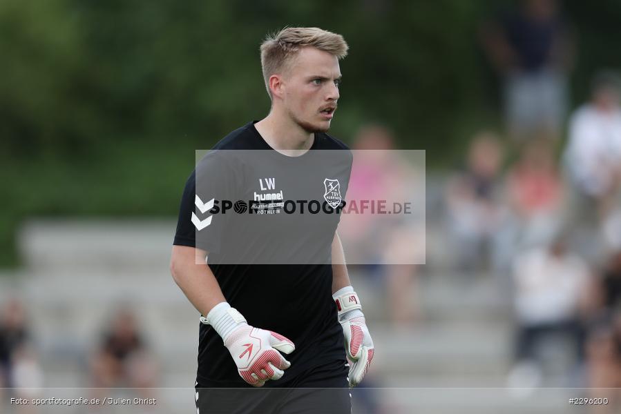 Lukas Wenzel, Sportplatz Am Sonnenstuhl, Randersacker, 23.06.2021, Freundschaftsspiele, Regionalliga Bayern, 3. Liga, DFB, sport, action, Fussball, Deutschland, Juni 2021, Saison 2021/2022, TSV, FWK, TSV Aubstadt, FC Würzburger Kickers - Bild-ID: 2296200