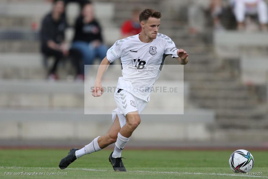 Leonard Langhans, Sportplatz Am Sonnenstuhl, Randersacker, 23.06.2021, Freundschaftsspiele, Regionalliga Bayern, 3. Liga, DFB, sport, action, Fussball, Deutschland, Juni 2021, Saison 2021/2022, TSV, FWK, TSV Aubstadt, FC Würzburger Kickers - Bild-ID: 2296251