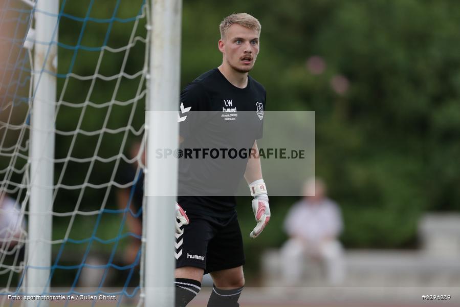 Lukas Wenzel, Sportplatz Am Sonnenstuhl, Randersacker, 23.06.2021, Freundschaftsspiele, Regionalliga Bayern, 3. Liga, DFB, sport, action, Fussball, Deutschland, Juni 2021, Saison 2021/2022, TSV, FWK, TSV Aubstadt, FC Würzburger Kickers - Bild-ID: 2296289