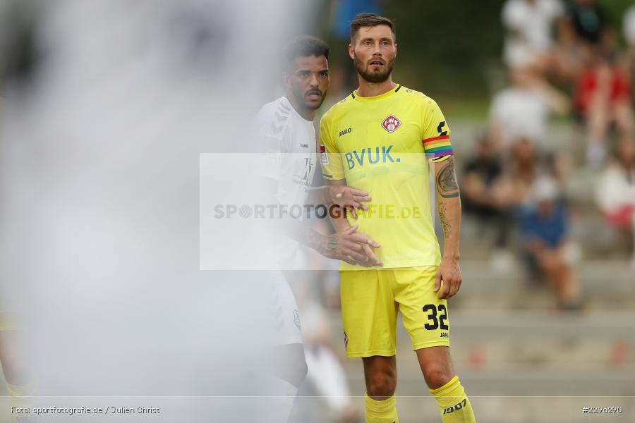 Christian Strohdiek, Sportplatz Am Sonnenstuhl, Randersacker, 23.06.2021, Freundschaftsspiele, Regionalliga Bayern, 3. Liga, DFB, sport, action, Fussball, Deutschland, Juni 2021, Saison 2021/2022, TSV, FWK, TSV Aubstadt, FC Würzburger Kickers - Bild-ID: 2296290