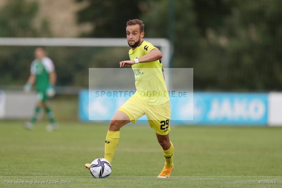 David Kopacz, Sportplatz Am Sonnenstuhl, Randersacker, 23.06.2021, Freundschaftsspiele, Regionalliga Bayern, 3. Liga, DFB, sport, action, Fussball, Deutschland, Juni 2021, Saison 2021/2022, TSV, FWK, TSV Aubstadt, FC Würzburger Kickers - Bild-ID: 2296293