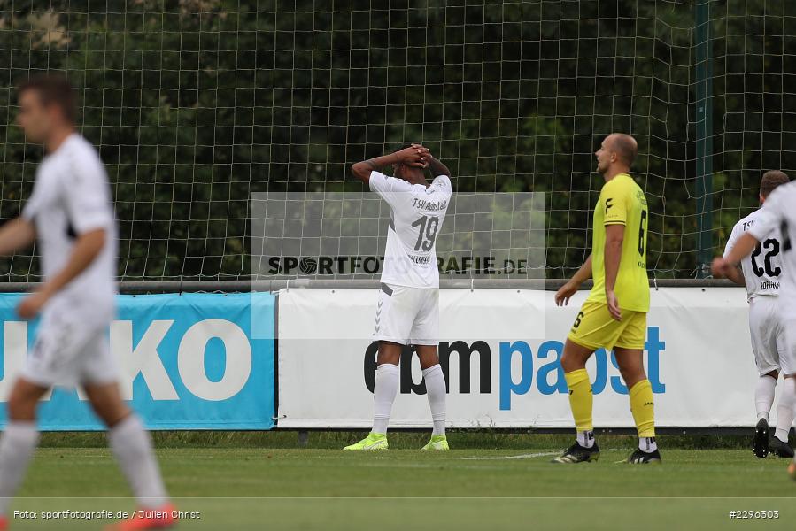 Michael Dellinger, Sportplatz Am Sonnenstuhl, Randersacker, 23.06.2021, Freundschaftsspiele, Regionalliga Bayern, 3. Liga, DFB, sport, action, Fussball, Deutschland, Juni 2021, Saison 2021/2022, TSV, FWK, TSV Aubstadt, FC Würzburger Kickers - Bild-ID: 2296303