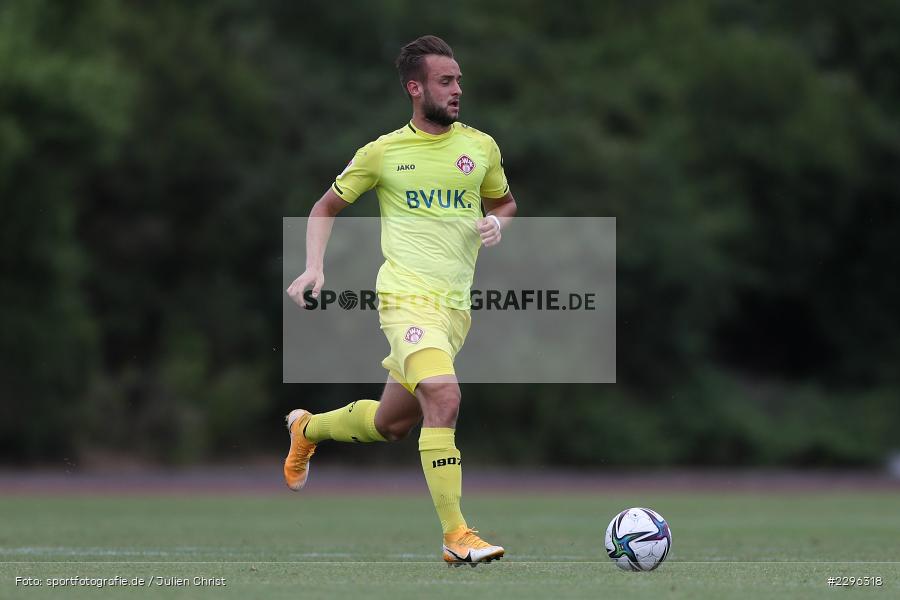 David Kopacz, Sportplatz Am Sonnenstuhl, Randersacker, 23.06.2021, Freundschaftsspiele, Regionalliga Bayern, 3. Liga, DFB, sport, action, Fussball, Deutschland, Juni 2021, Saison 2021/2022, TSV, FWK, TSV Aubstadt, FC Würzburger Kickers - Bild-ID: 2296318