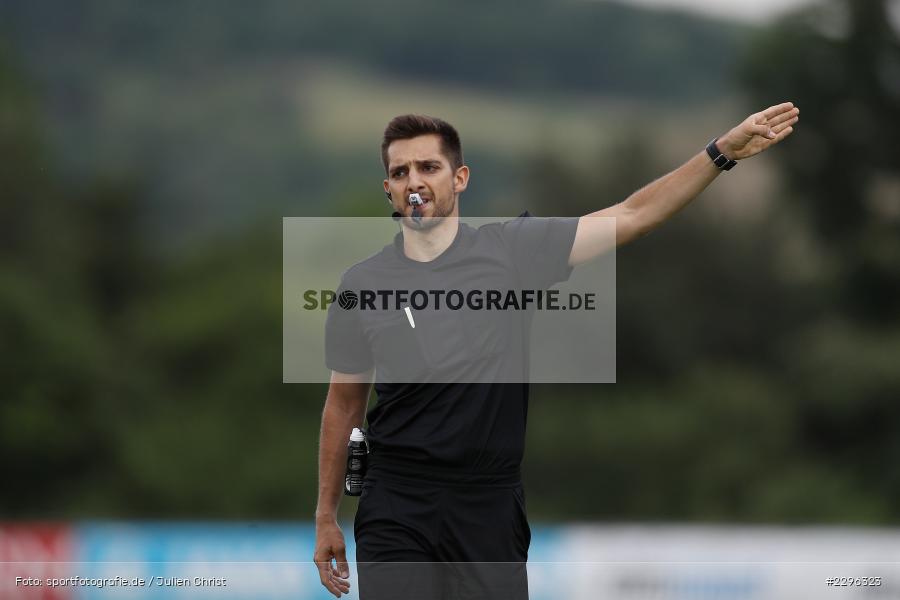 FC Lindach, Maximilian Ziegler, Sportplatz Am Sonnenstuhl, Randersacker, 23.06.2021, Freundschaftsspiele, Regionalliga Bayern, 3. Liga, DFB, sport, action, Fussball, Deutschland, Juni 2021, Saison 2021/2022, TSV, FWK, TSV Aubstadt, FC Würzburger Kickers - Bild-ID: 2296323