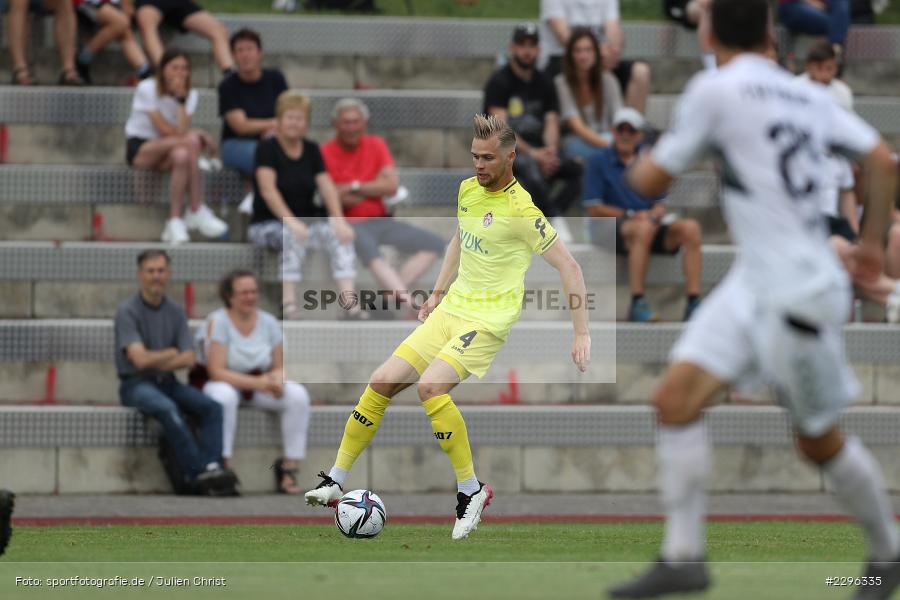 Lars Dietz, Sportplatz Am Sonnenstuhl, Randersacker, 23.06.2021, Freundschaftsspiele, Regionalliga Bayern, 3. Liga, DFB, sport, action, Fussball, Deutschland, Juni 2021, Saison 2021/2022, TSV, FWK, TSV Aubstadt, FC Würzburger Kickers - Bild-ID: 2296335