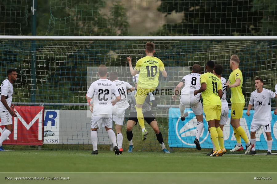 Maximilian Breunig, Sportplatz Am Sonnenstuhl, Randersacker, 23.06.2021, Freundschaftsspiele, Regionalliga Bayern, 3. Liga, DFB, sport, action, Fussball, Deutschland, Juni 2021, Saison 2021/2022, TSV, FWK, TSV Aubstadt, FC Würzburger Kickers - Bild-ID: 2296362