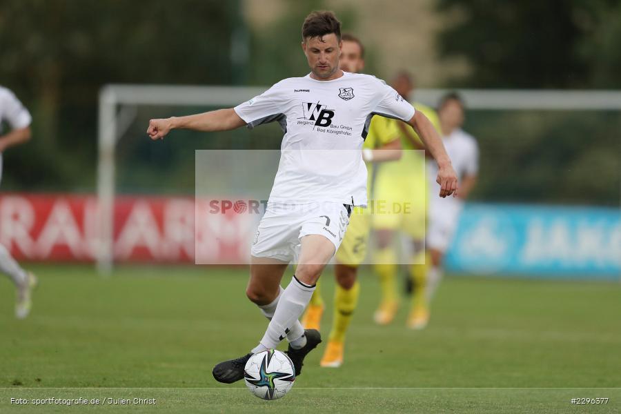 Daniel Leicht, Sportplatz Am Sonnenstuhl, Randersacker, 23.06.2021, Freundschaftsspiele, Regionalliga Bayern, 3. Liga, DFB, sport, action, Fussball, Deutschland, Juni 2021, Saison 2021/2022, TSV, FWK, TSV Aubstadt, FC Würzburger Kickers - Bild-ID: 2296377