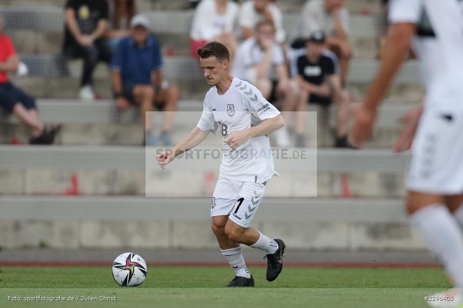 Leonard Langhans, Sportplatz Am Sonnenstuhl, Randersacker, 23.06.2021, Freundschaftsspiele, Regionalliga Bayern, 3. Liga, DFB, sport, action, Fussball, Deutschland, Juni 2021, Saison 2021/2022, TSV, FWK, TSV Aubstadt, FC Würzburger Kickers - Bild-ID: 2296403