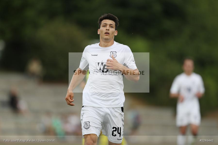 Ben Müller, Sportplatz Am Sonnenstuhl, Randersacker, 23.06.2021, Freundschaftsspiele, Regionalliga Bayern, 3. Liga, DFB, sport, action, Fussball, Deutschland, Juni 2021, Saison 2021/2022, TSV, FWK, TSV Aubstadt, FC Würzburger Kickers - Bild-ID: 2296442
