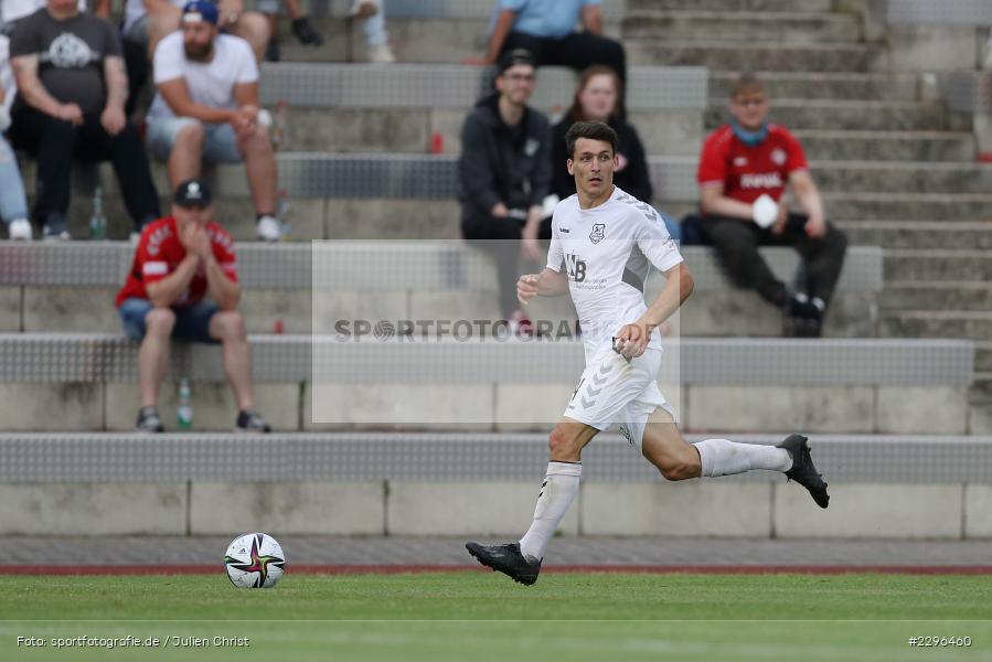 Ben Müller, Sportplatz Am Sonnenstuhl, Randersacker, 23.06.2021, Freundschaftsspiele, Regionalliga Bayern, 3. Liga, DFB, sport, action, Fussball, Deutschland, Juni 2021, Saison 2021/2022, TSV, FWK, TSV Aubstadt, FC Würzburger Kickers - Bild-ID: 2296460