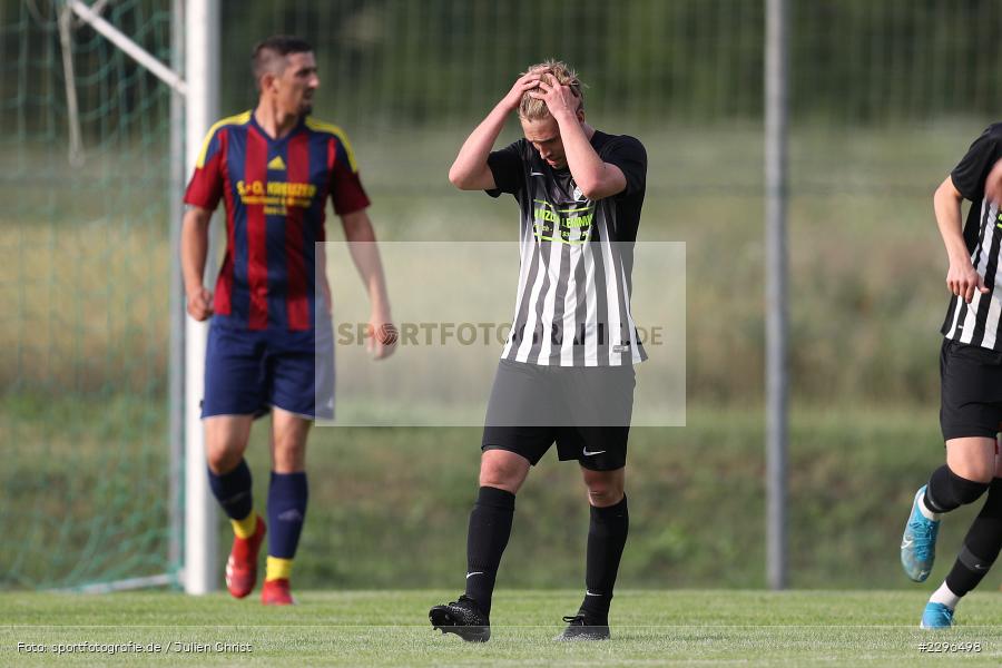 Gestik, Hadern, Philipp Gößwein, Sportgelände, Retzbach, 25.06.2021, Freundschaftsspiele, sport, action, Fussball, Deutschland, Juni 2021, Saison 2021/2022, BSC, TSV, BSC Aura, TSV Retzbach - Bild-ID: 2296498