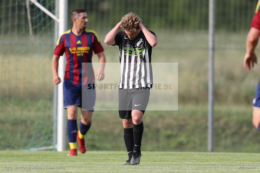 Gestik, Hadern, Philipp Gößwein, Sportgelände, Retzbach, 25.06.2021, Freundschaftsspiele, sport, action, Fussball, Deutschland, Juni 2021, Saison 2021/2022, BSC, TSV, BSC Aura, TSV Retzbach - Bild-ID: 2296499