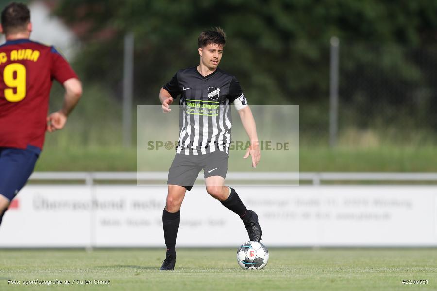 Dominik Hehrlein, Sportgelände, Retzbach, 25.06.2021, Freundschaftsspiele, sport, action, Fussball, Deutschland, Juni 2021, Saison 2021/2022, BSC, TSV, BSC Aura, TSV Retzbach - Bild-ID: 2296531