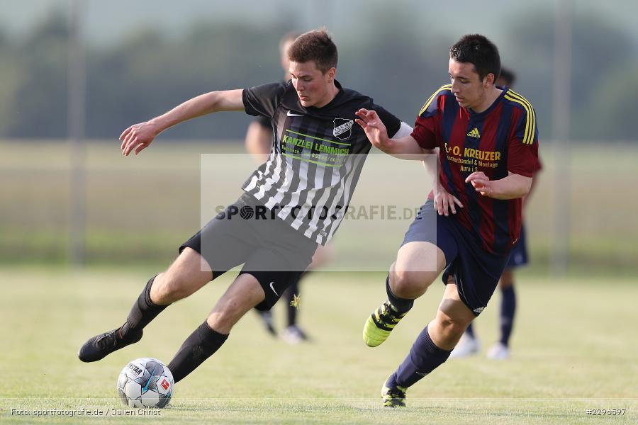 Lukas Wolf, Marvin Gehrsitz, Sportgelände, Retzbach, 25.06.2021, Freundschaftsspiele, sport, action, Fussball, Deutschland, Juni 2021, Saison 2021/2022, BSC, TSV, BSC Aura, TSV Retzbach - Bild-ID: 2296597