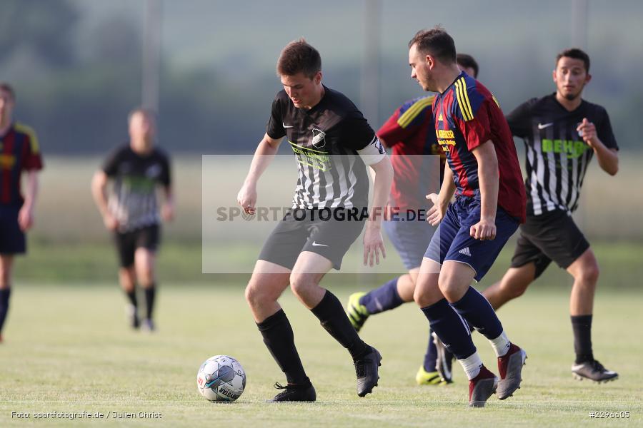 Johannes Alsheimer, Marvin Gehrsitz, Sportgelände, Retzbach, 25.06.2021, Freundschaftsspiele, sport, action, Fussball, Deutschland, Juni 2021, Saison 2021/2022, BSC, TSV, BSC Aura, TSV Retzbach - Bild-ID: 2296605