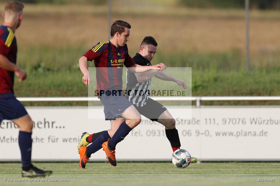 Adrian Freier, Yannick Wolf, Sportgelände, Retzbach, 25.06.2021, Freundschaftsspiele, sport, action, Fussball, Deutschland, Juni 2021, Saison 2021/2022, BSC, TSV, BSC Aura, TSV Retzbach - Bild-ID: 2296641