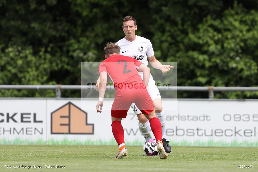 Nico Franz, Sebastian Fries, Sportgelände, Karlburg, 27.06.2021, Freundschaftsspiele, sport, action, Fussball, Deutschland, Juni 2021, Saison 2021/2022, TUS, TSV, TuS Frammersbach, TSV Karlburg - Bild-ID: 2296691