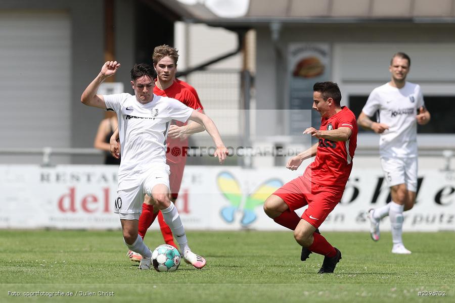 Alexander Beck, Jan Martin, Sportgelände, Karlburg, 27.06.2021, Freundschaftsspiele, sport, action, Fussball, Deutschland, Juni 2021, Saison 2021/2022, TUS, TSV, TuS Frammersbach, TSV Karlburg - Bild-ID: 2296702