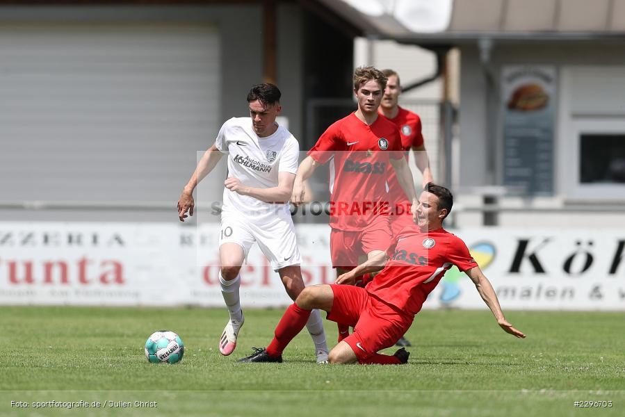 Alexander Beck, Jan Martin, Sportgelände, Karlburg, 27.06.2021, Freundschaftsspiele, sport, action, Fussball, Deutschland, Juni 2021, Saison 2021/2022, TUS, TSV, TuS Frammersbach, TSV Karlburg - Bild-ID: 2296703