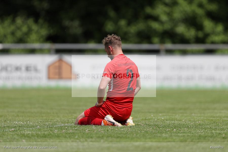 Kniet, Enttäuscht, Nico Franz, Sportgelände, Karlburg, 27.06.2021, Freundschaftsspiele, sport, action, Fussball, Deutschland, Juni 2021, Saison 2021/2022, TUS, TSV, TuS Frammersbach, TSV Karlburg - Bild-ID: 2296710