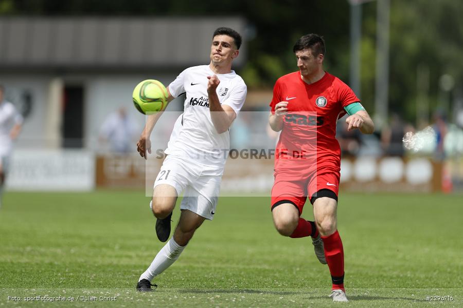 Julian Etzel, Max Lambrecht, Sportgelände, Karlburg, 27.06.2021, Freundschaftsspiele, sport, action, Fussball, Deutschland, Juni 2021, Saison 2021/2022, TUS, TSV, TuS Frammersbach, TSV Karlburg - Bild-ID: 2296716