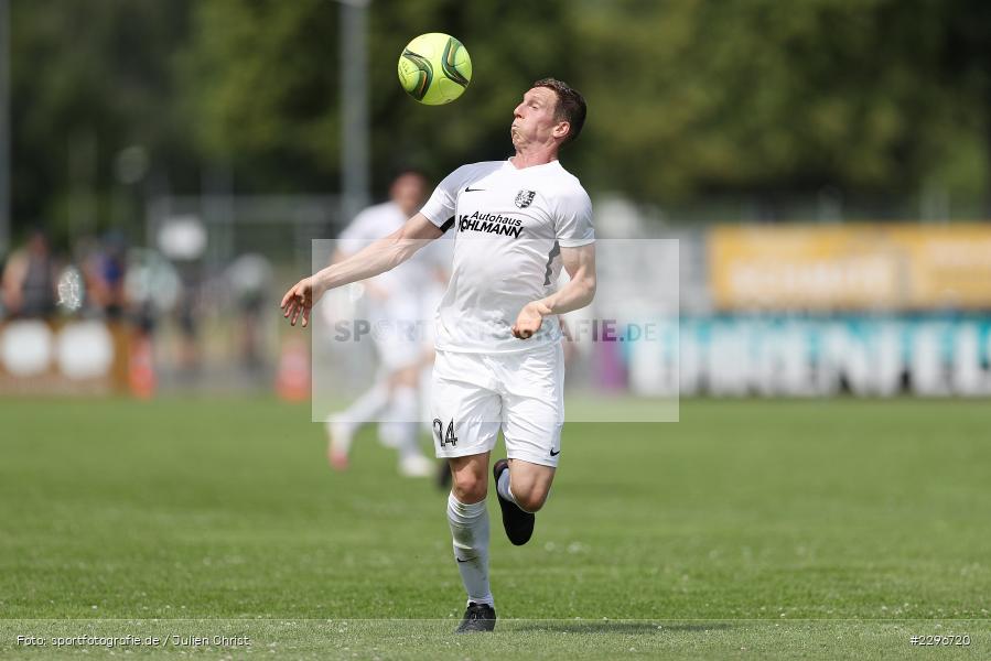 Sebastian Fries, Sportgelände, Karlburg, 27.06.2021, Freundschaftsspiele, sport, action, Fussball, Deutschland, Juni 2021, Saison 2021/2022, TUS, TSV, TuS Frammersbach, TSV Karlburg - Bild-ID: 2296720