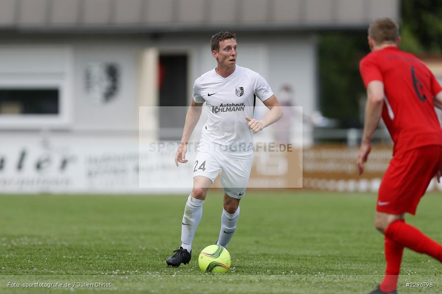Sebastian Fries, Sportgelände, Karlburg, 27.06.2021, Freundschaftsspiele, sport, action, Fussball, Deutschland, Juni 2021, Saison 2021/2022, TUS, TSV, TuS Frammersbach, TSV Karlburg - Bild-ID: 2296798