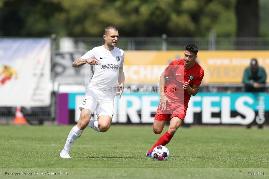 Marvin Schramm, Sportgelände, Karlburg, 27.06.2021, Freundschaftsspiele, sport, action, Fussball, Deutschland, Juni 2021, Saison 2021/2022, TUS, TSV, TuS Frammersbach, TSV Karlburg - Bild-ID: 2296861