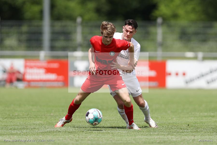 Jan Martin, Tim Zachrau, Sportgelände, Karlburg, 27.06.2021, Freundschaftsspiele, sport, action, Fussball, Deutschland, Juni 2021, Saison 2021/2022, TUS, TSV, TuS Frammersbach, TSV Karlburg - Bild-ID: 2296866