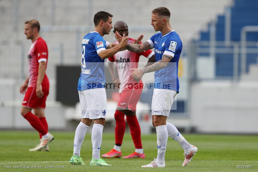 Freude, Torjubel, Phillip Tietz, Merck-Stadion, Darmstadt, 01.07.2021, Freundschaftsspiele, sport, action, Fussball, Deutschland, Juli 2021, Saison 2021/2022, 2. Bundesliga, BGL, Swift Hesperange, SVD, Swift Hesperingen, SV Darmstadt 98 - Bild-ID: 2296897 Freude, Torjubel, Phillip Tietz, Merck-Stadion, Darmstadt, 01.07.2021, Freundschaftsspiele, sport, action, Fussball, Deutschland, Juli 2021, Saison 2021/2022, 2. Bundesliga, BGL, Swift Hesperange, SVD, Swift Hesperingen, SV Darmstadt 98 - Bild-ID: 2296897