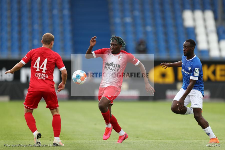 Erich Berko, Andy Minolien, Merck-Stadion, Darmstadt, 01.07.2021, Freundschaftsspiele, sport, action, Fussball, Deutschland, Juli 2021, Saison 2021/2022, 2. Bundesliga, BGL, Swift Hesperange, SVD, Swift Hesperingen, SV Darmstadt 98 - Bild-ID: 2296945