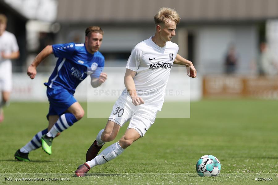 Marco Kunzmann, Sportgelaende in der Au, Karlstadt, 04.07.2021, Freundschaftsspiele, sport, action, Fussball, Deutschland, Juli 2021, Saison 2021/2022, Bezirksliga Unterfranken West, Bayernliga Nord, ASV Rimpar, TSV Karlburg - Bild-ID: 2296999