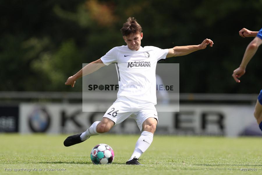 Paul Karle, Sportgelaende in der Au, Karlstadt, 04.07.2021, Freundschaftsspiele, sport, action, Fussball, Deutschland, Juli 2021, Saison 2021/2022, Bezirksliga Unterfranken West, Bayernliga Nord, ASV Rimpar, TSV Karlburg - Bild-ID: 2297032