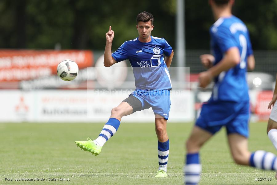 Louis Reinhart, Sportgelaende in der Au, Karlstadt, 04.07.2021, Freundschaftsspiele, sport, action, Fussball, Deutschland, Juli 2021, Saison 2021/2022, Bezirksliga Unterfranken West, Bayernliga Nord, ASV Rimpar, TSV Karlburg - Bild-ID: 2297133