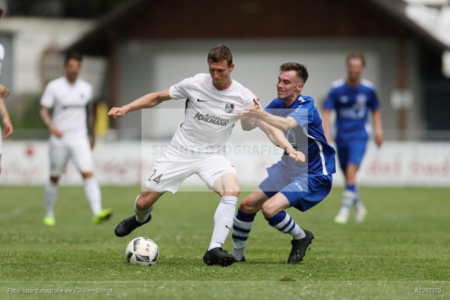 Sebastian Fries, Sportgelaende in der Au, Karlstadt, 04.07.2021, Freundschaftsspiele, sport, action, Fussball, Deutschland, Juli 2021, Saison 2021/2022, Bezirksliga Unterfranken West, Bayernliga Nord, ASV Rimpar, TSV Karlburg - Bild-ID: 2297170