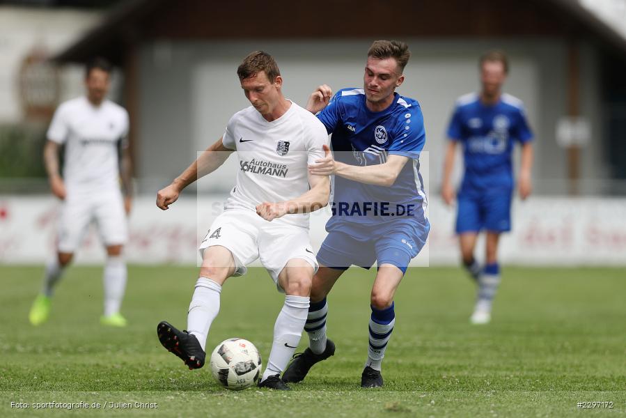 Sebastian Fries, Sportgelaende in der Au, Karlstadt, 04.07.2021, Freundschaftsspiele, sport, action, Fussball, Deutschland, Juli 2021, Saison 2021/2022, Bezirksliga Unterfranken West, Bayernliga Nord, ASV Rimpar, TSV Karlburg - Bild-ID: 2297172